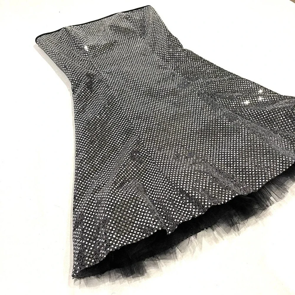 Vintage Gunne Sax Jessica Mcclintock Strapless Sequin Dress - Picture 3 of 6